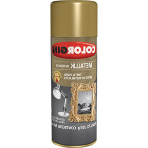 Spray Colorgin Metallik Dourado 350Ml