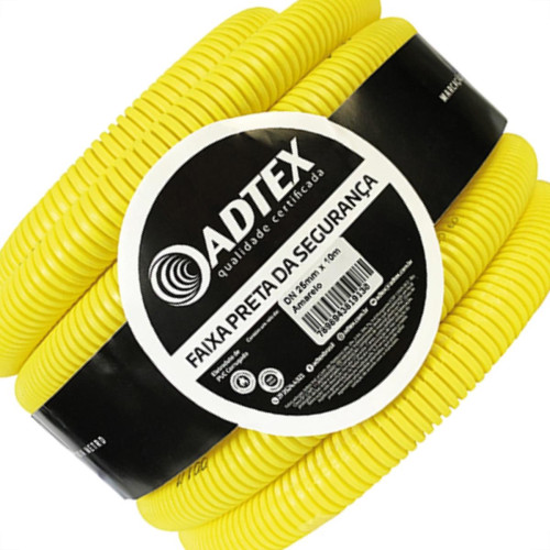 Conduite Corrugado Amarelo.Adtex Antichama 3/4 R10