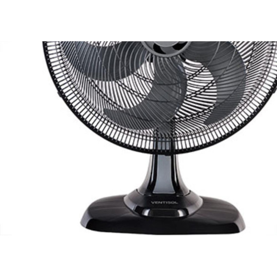 Ventilador De Mesa 50Cm Preto/Cinza 127V Turbo Vent