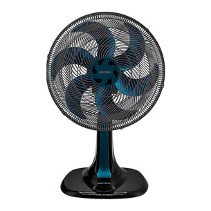 Ventilador De Mesa 30Cm Preto/Azul 127V Turbo Vent