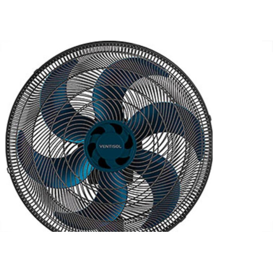 Ventilador De Mesa 30Cm Preto/Azul 127V Turbo Vent