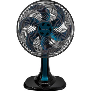 Ventilador De Mesa 30Cm Preto/Azul 220V Turbo Vent