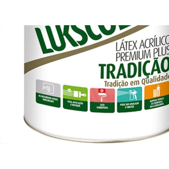 Latex Lukscolor Acri Fosco Galao 3,6 Litros Branco