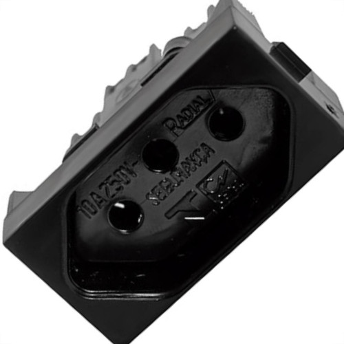 Modulo Rad Modular Preto 1804135 1Tomada 10A