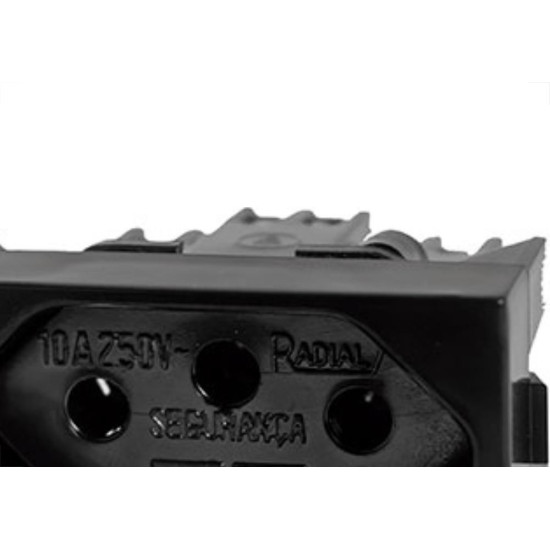 Modulo Rad Modular Preto 1804135 1Tomada 10A