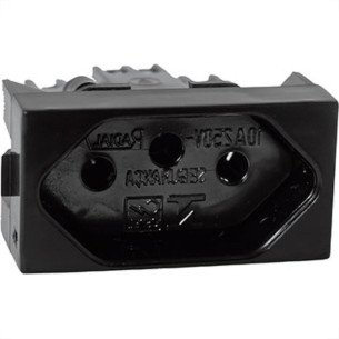 Modulo Rad Modular Preto 1804177 1Tomada 20A