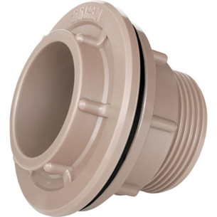 Adaptador  C/Flange Pvc Plastilit E 1.1/2 Marrom - Kit C/4 Unidades