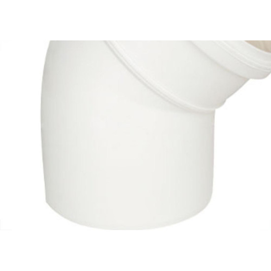 Cotovelo Esgoto Plastilit 75X45 Branco - Kit C/10 Unidades