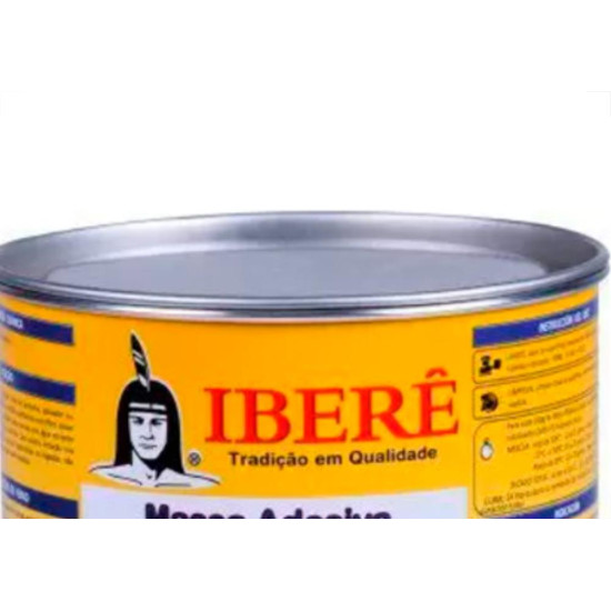 Massa Plastica 400Gr Ibere Preta - Kit C/12 Unidades