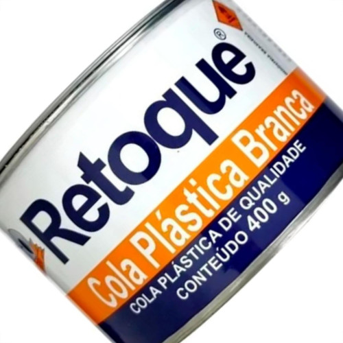 Massa Plastica 400Gr Retoque Branca - Kit C/12 Unidades