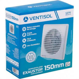 Exaustor P/Banheiro Ventisol Branco B15 Bivolt