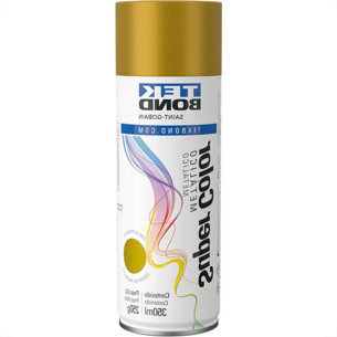 Spray Tekbond Metalico Ouro 350Ml