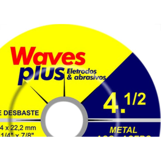 Disco Desbaste Waves 4.1/2X7/8