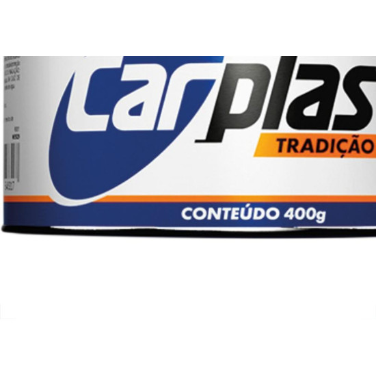 Massa Plastica 400Gr Carplast Preta - Kit C/12 Unidades