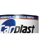 Massa Plastica 400Gr Carplast Preta - Kit C/12 Unidades