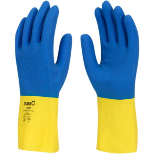 Luva Imbat Neoprex Amarelo/Azul 09-G