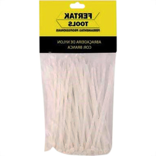 Abracadeira Nylon Fertak 2,5X 60 Branco C/100