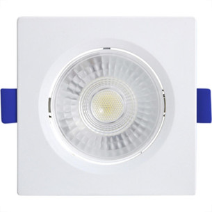 Spot Emb.06W Led 3000K Quadr Blumenau Branco