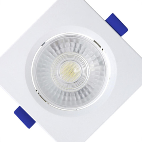 Spot Emb.08W Led 6500K Quadr Blumenau Branco