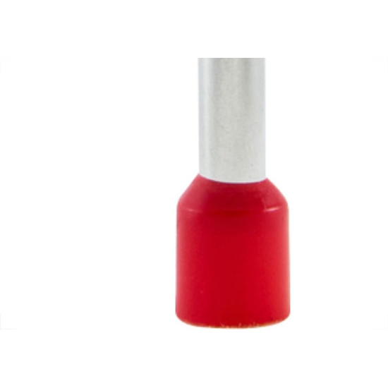 Terminal Pre-Isol Ilhos 1,0 C8 Vermelho Penzel - Kit C/100 Unidades