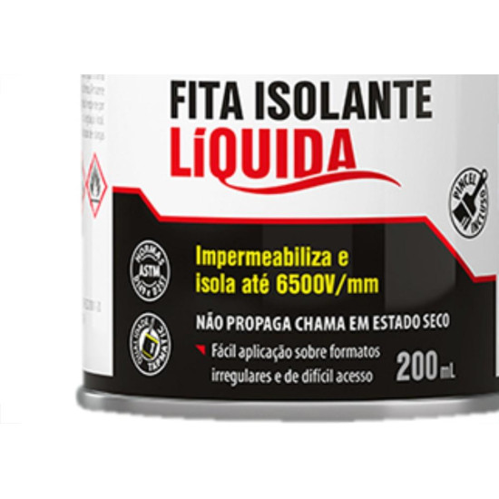 Fita Isolante Liquida 200Ml Preto Quimatic