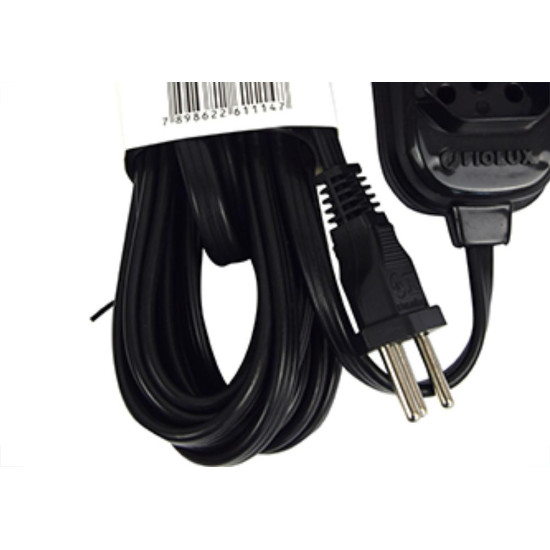 Extensao Fiolux Connect 2P+T 05M Preto