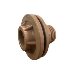 Adaptador  C/Flange Pvc Reboucas 1/2 Marrom - Kit C/10 Unidades