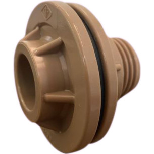 Adaptador  C/Flange Pvc Reboucas 1.1/2 Marrom - Kit C/2 Unidades