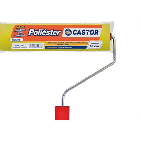 Rolo Castor Poliester 15Cm 33