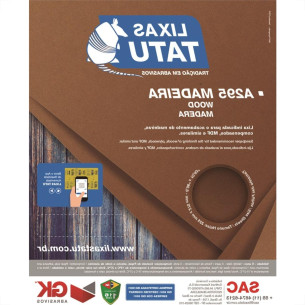 Lixa Madeira Tatu 120 A29501200050 - Kit C/50 