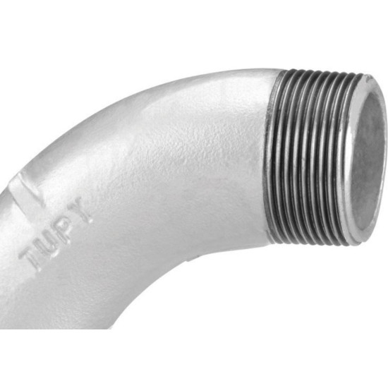 Tupy Curva Macho Ferro Galvanizado  1/2'' 