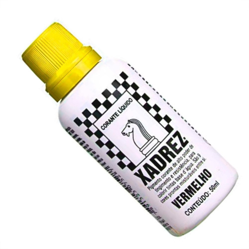 Corante Xadrez Amarelo 50Ml Para Tinta  - Kit C/12 