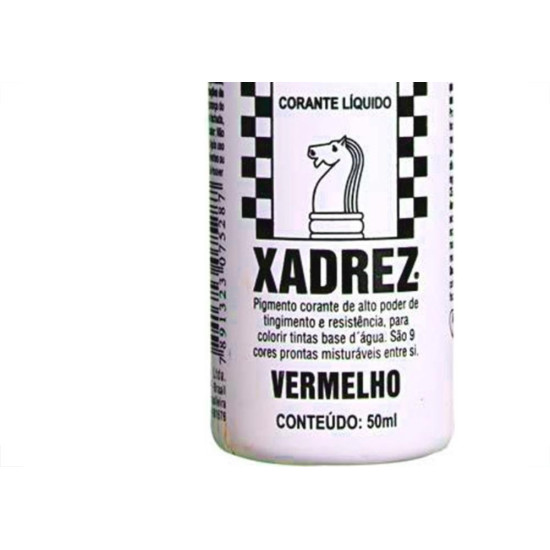 Corante Xadrez Amarelo 50Ml Para Tinta  - Kit C/12 