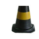 Cone Rigido Prosafety Plastico Preto/Amarelo 70Cm Wps1917