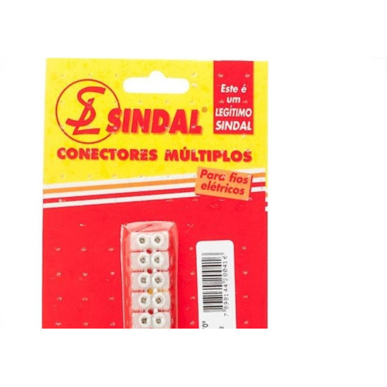 Conector Barra Sindal Plastico 4/812 Carttelado Ski.0812.Pe.B