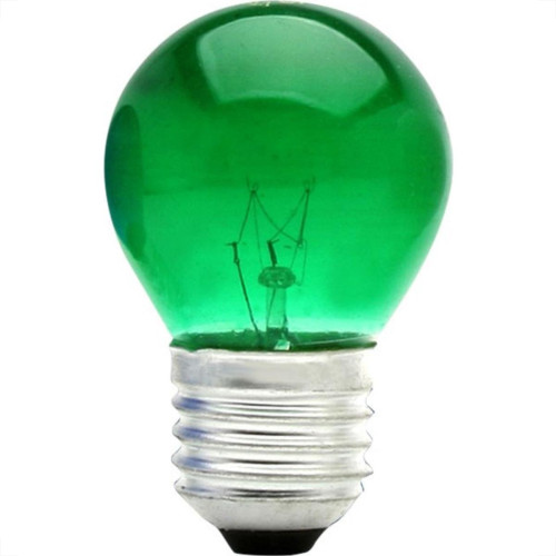 Lampada Bolinha Brasfort 15Wx220V Verde 8492 - Kit C/25 