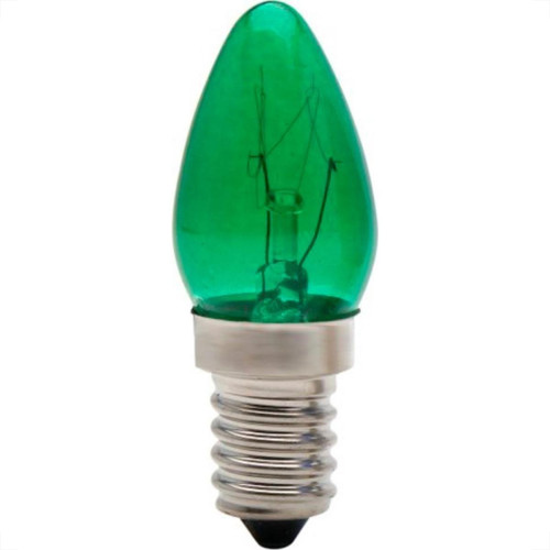 Lampada Chupeta Brasfort 07Wx127 Verde E14 8498 - Kit C/25 