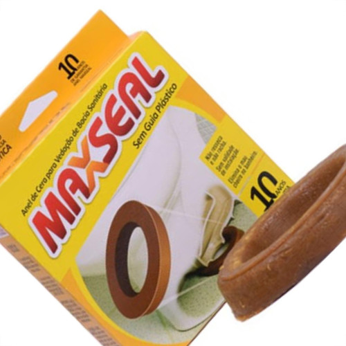 Anel De Vedacao Para Vaso Maxseal Cera Borracha Sem Guia 39