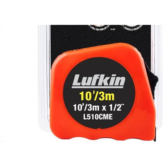 Trena Lufkin 3M/1/2'' Com Trava L510 Laranja L510Cme