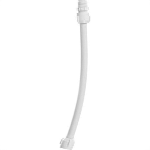 Engate Flexivel Pvc Branco Manluplast 40Cm En.40 - Kit C/10 