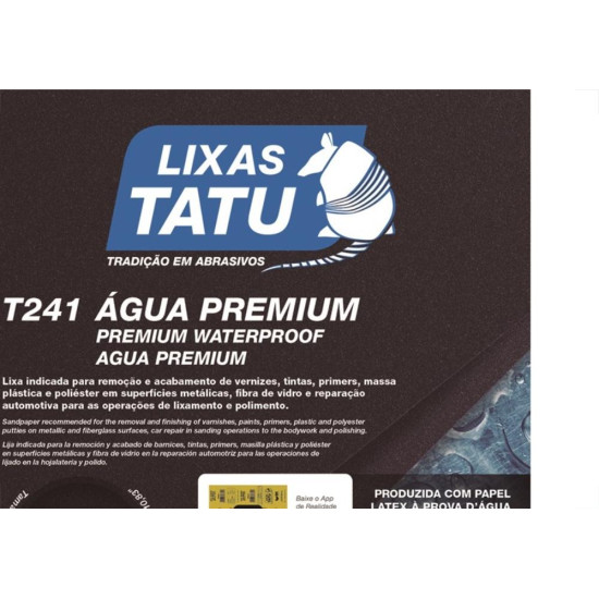 Lixa Dagua Tatu 100 Hidrolix T24501000050 - Kit C/50 