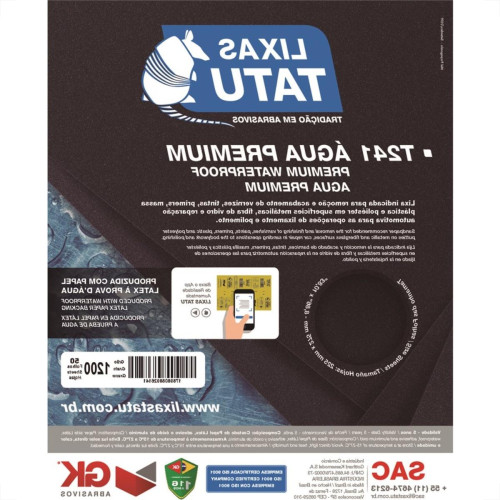 Lixa Dagua Tatu 150 Hidrolix T24501500050 - Kit C/50 