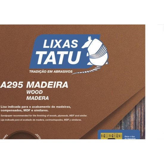 Lixa Madeira Tatu 60 A29500600050 - Kit C/50 