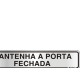 Placa Sinalizacao Aluminio 05X25 ''Manter Porta Fechada'' 100Cl