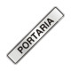 Placa Sinalizacao Aluminio 05X25 ''Portaria'' 100Dd