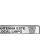 Placa Sinalizacao Aluminio 05X25 ''Manter Local Limpo'' 100Dh