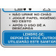 Placa Sinalizacao Aluminio 15X15 ''Procedimento Sanitario Masculino'' 120Aj