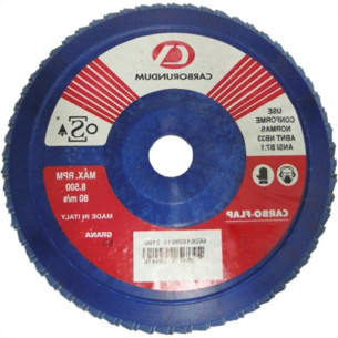 Disco Flap Carborundum 7'' X 80 Zirconia 