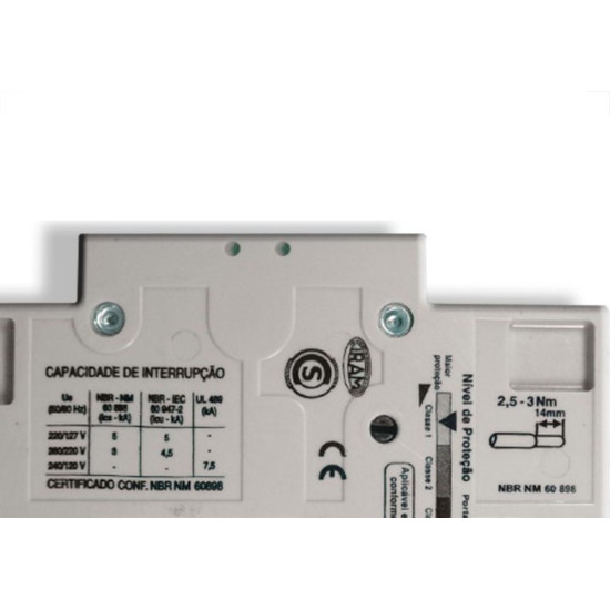 Disjuntor Siemens Din Tripolar 4A   A7B10000046408