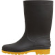 Bota Calformax Preta Solado Amarelo (Cano Medio)35/36 Cmp809 S/F